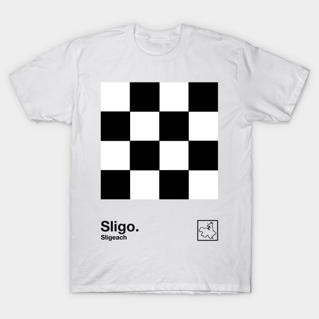 County Sligo / Original Retro Style Minimalist Design T-Shirt by feck!